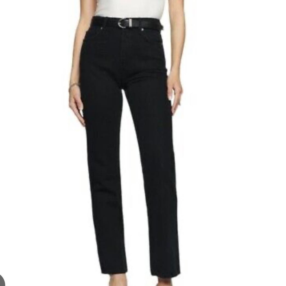 Reformation Jeans Seattle black high rise jeans